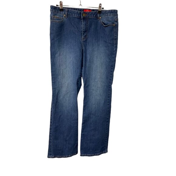 Oscar de la Renta Boot cut Medium Wash Blue Jeans Red Label Women’s Size 12 - Picture 1 of 7
